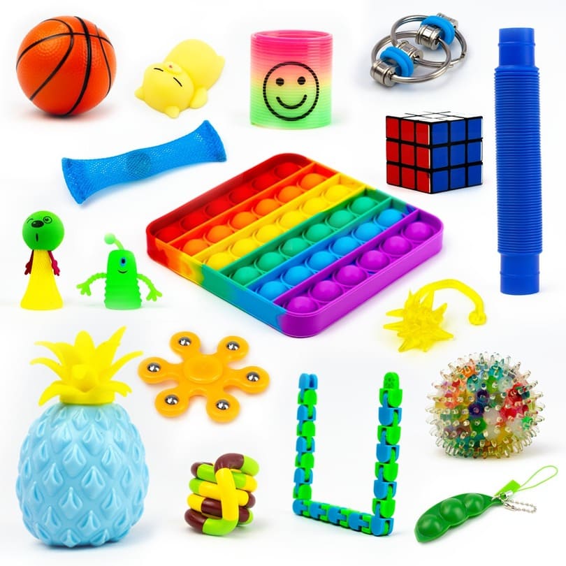 Pack de juguetes antiestrés 17 piezas para niños y adultos
