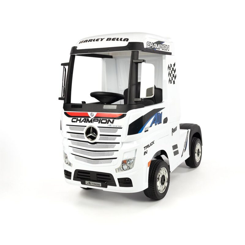 Camión de batería para niños mercedes actros blanco