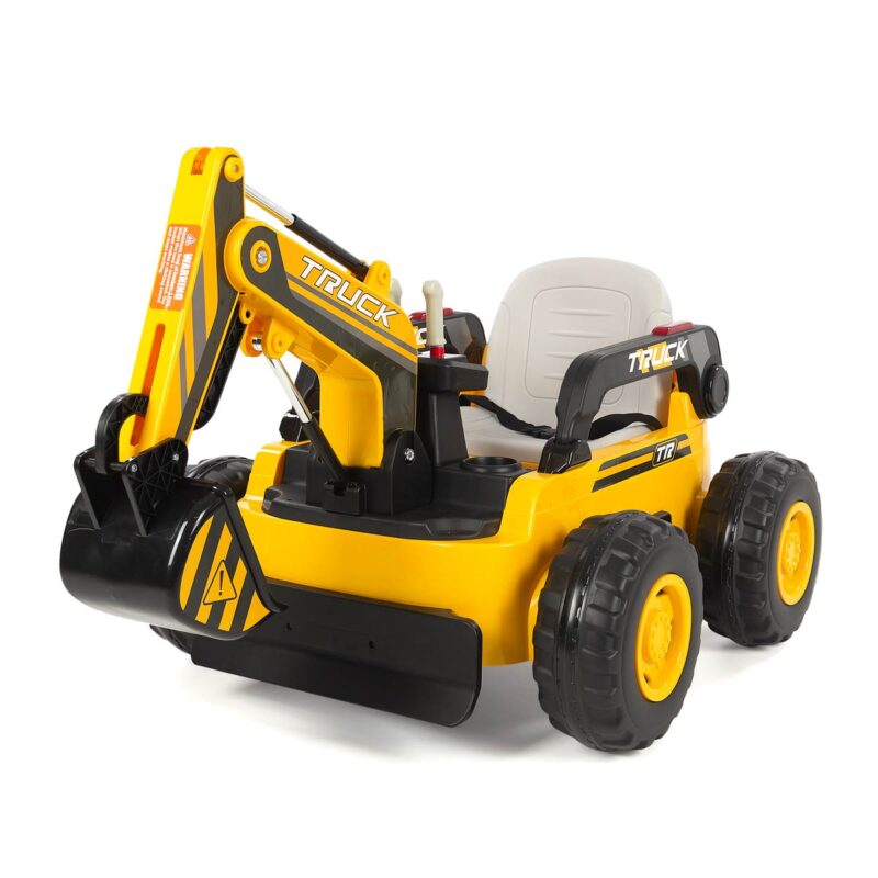 Tractor excavadora eléctrico para niños New Holland 12V