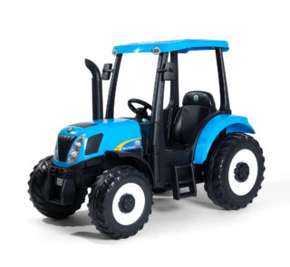 Tractor infantil New Holland Con cabina azul oficial